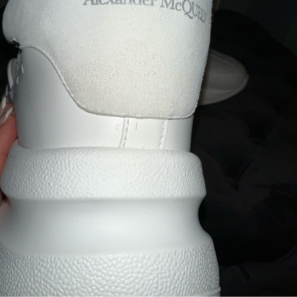 New Size 46 Alexander McQueen Sneakers White Silver - Picture 7 of 14
